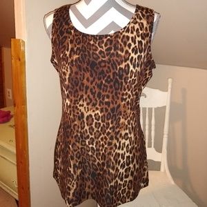 NWOT cheetah top by IMAN